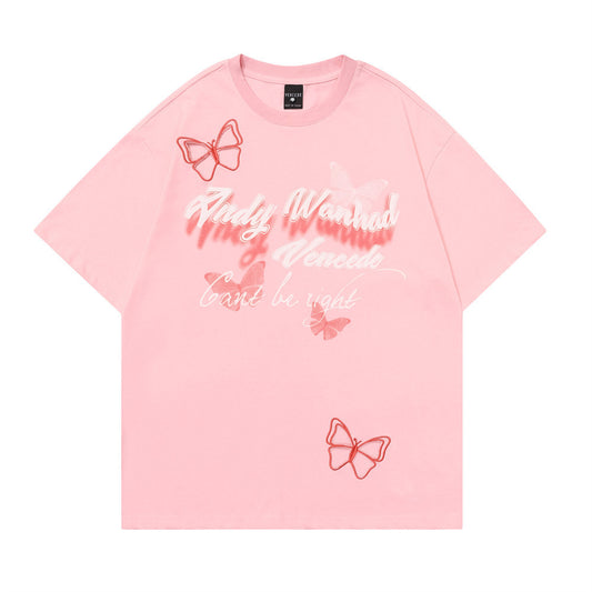 Butterfly Bottoming Casual Tops For Men And Women