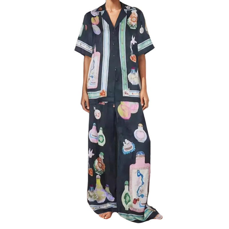 Sleeve Cardigan Color Matching Vacation Fashion Casual Set Women